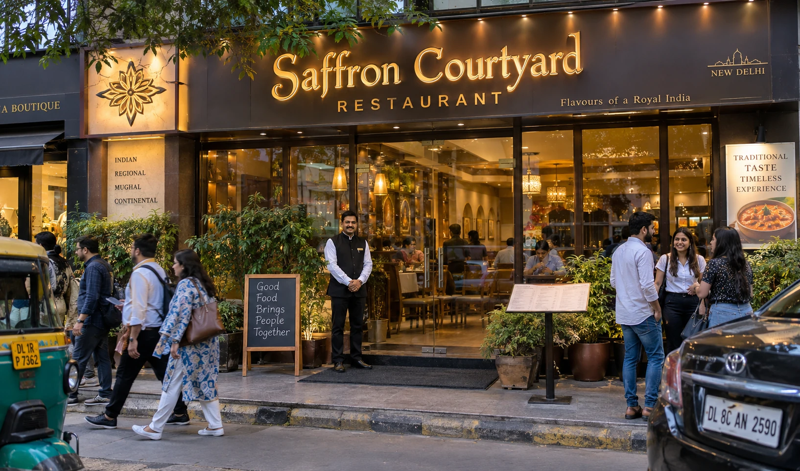 Saffron Courtyard in New Delhi